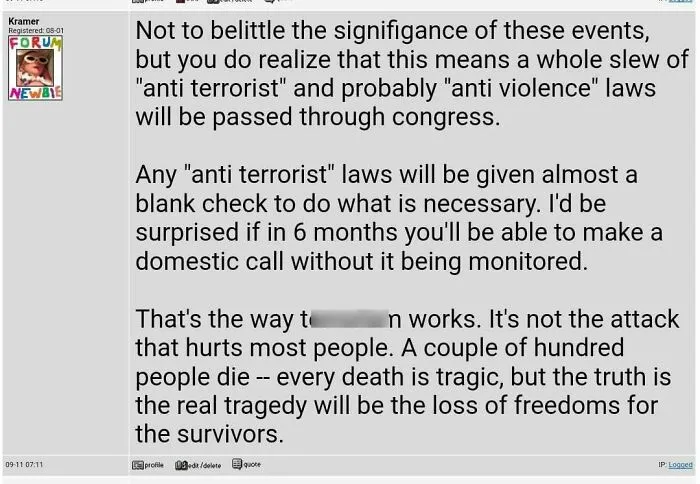 Somethingawfulforums Posters 2 Hours After The 9/11/2001 Attacks