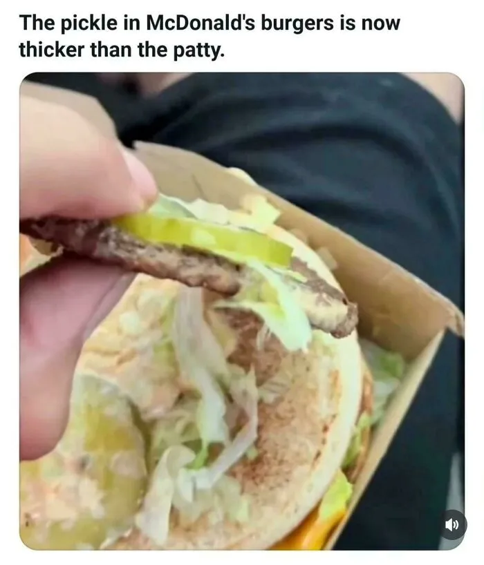 Pickles Are Noch Thicker Than The Patty
