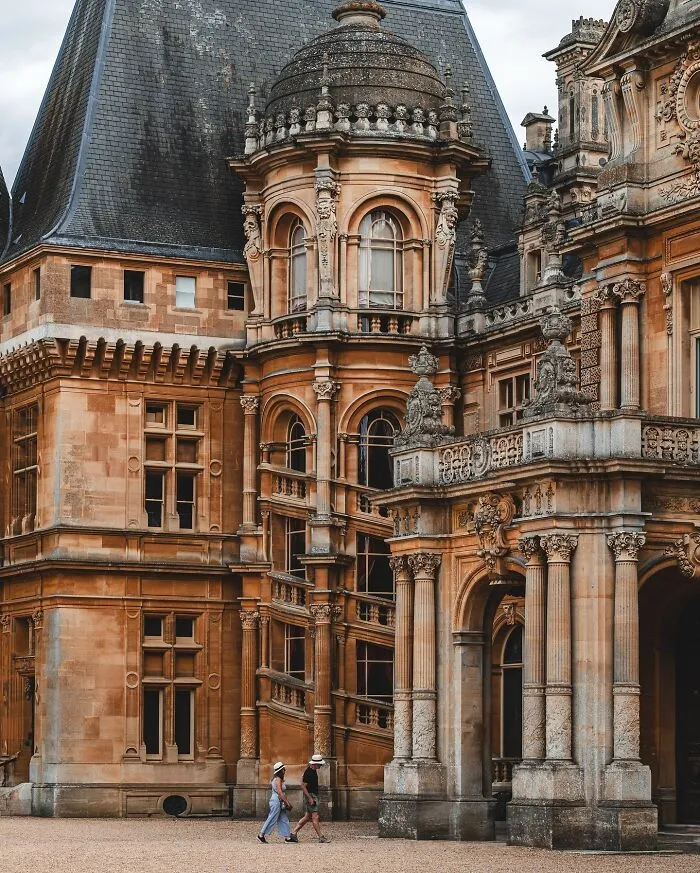Staircase Tower Inspired By Those At The Château De Chambord, Part Of The Late 19th-Century Neo-Renaissance Waddesdon Manor, A Country House In The Village Of Waddesdon, Buckinghamshire, England
