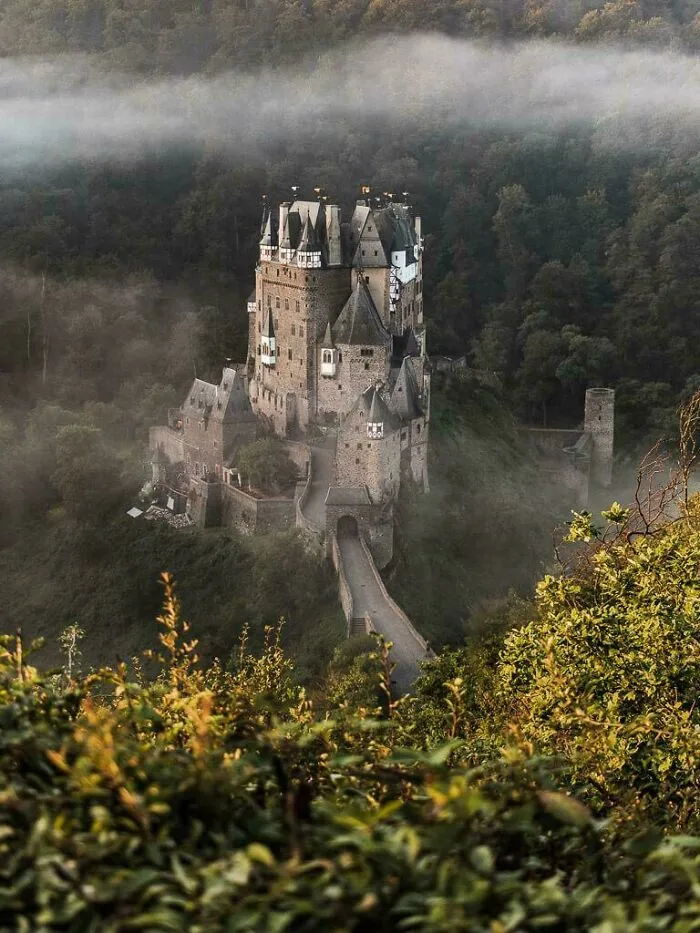 Castle Eltz, Germany. Built In The 12 Century And Inhabited By The Eltz Family For Over 850 Years