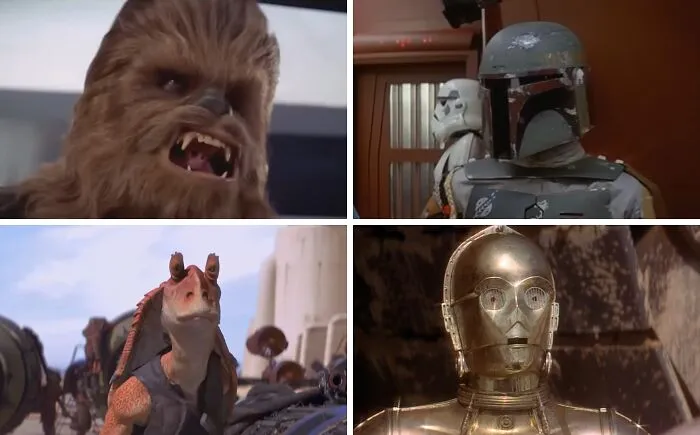 Which of these iconic Star Wars side characters are you showing the door?