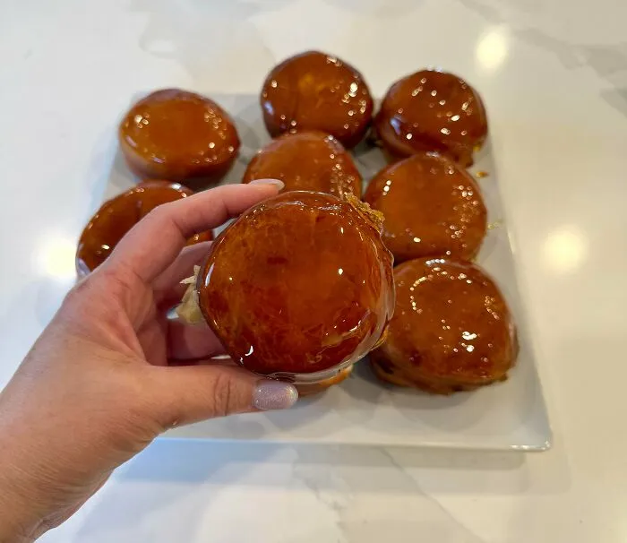 Crème Brûlée Donuts. Filled With Vanilla Crème Patisserie