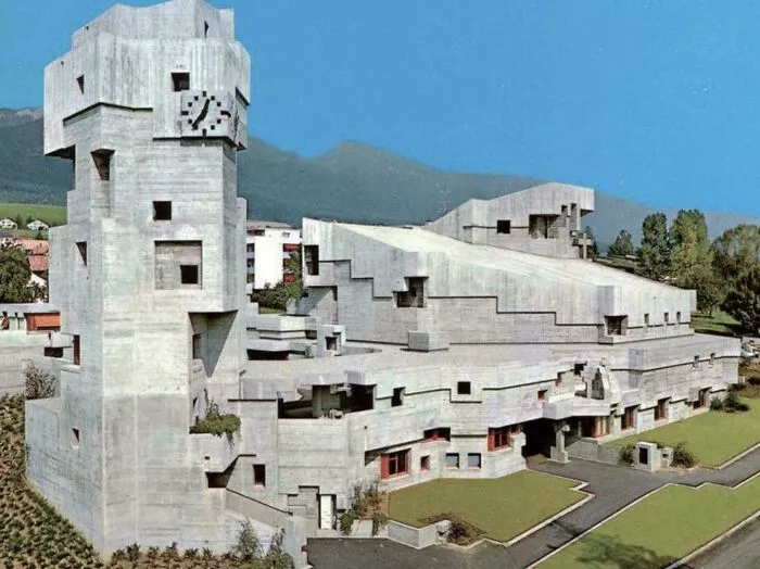 A Brutalist Church In Bettlach, Switzerland