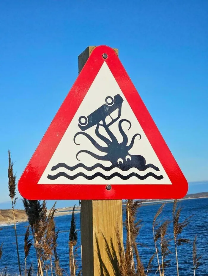 This Is An Actual Street Sign Where I Live (It's A Very Tiny Tourist Island With Very Few Permanent Residents)