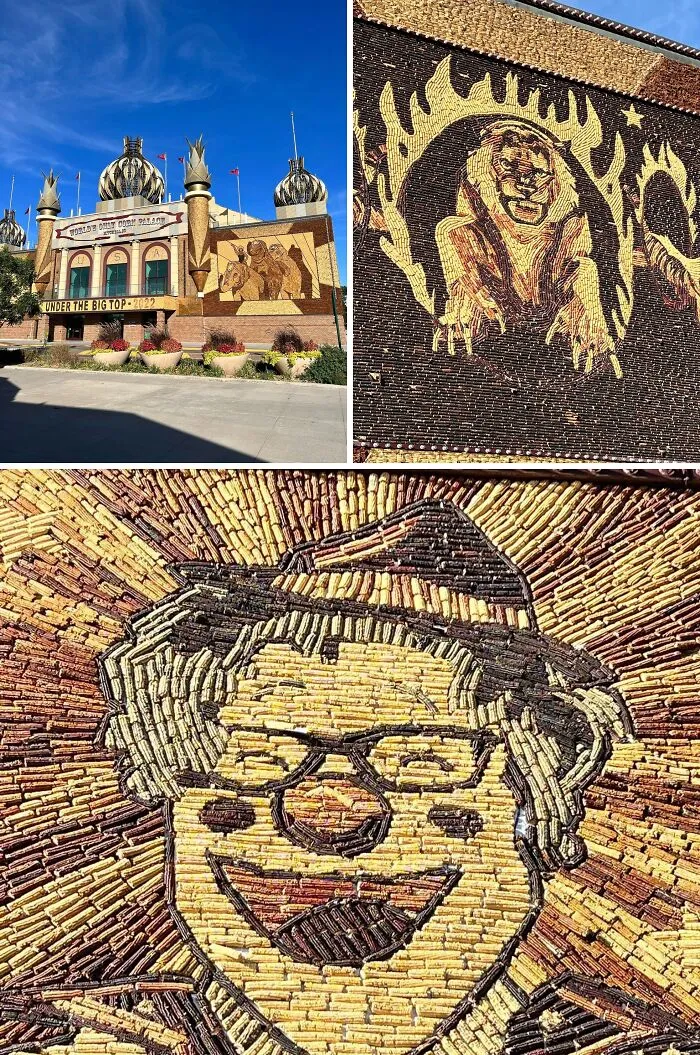 A Palace Made Completely Of Corn Cobs. Mitchell S D