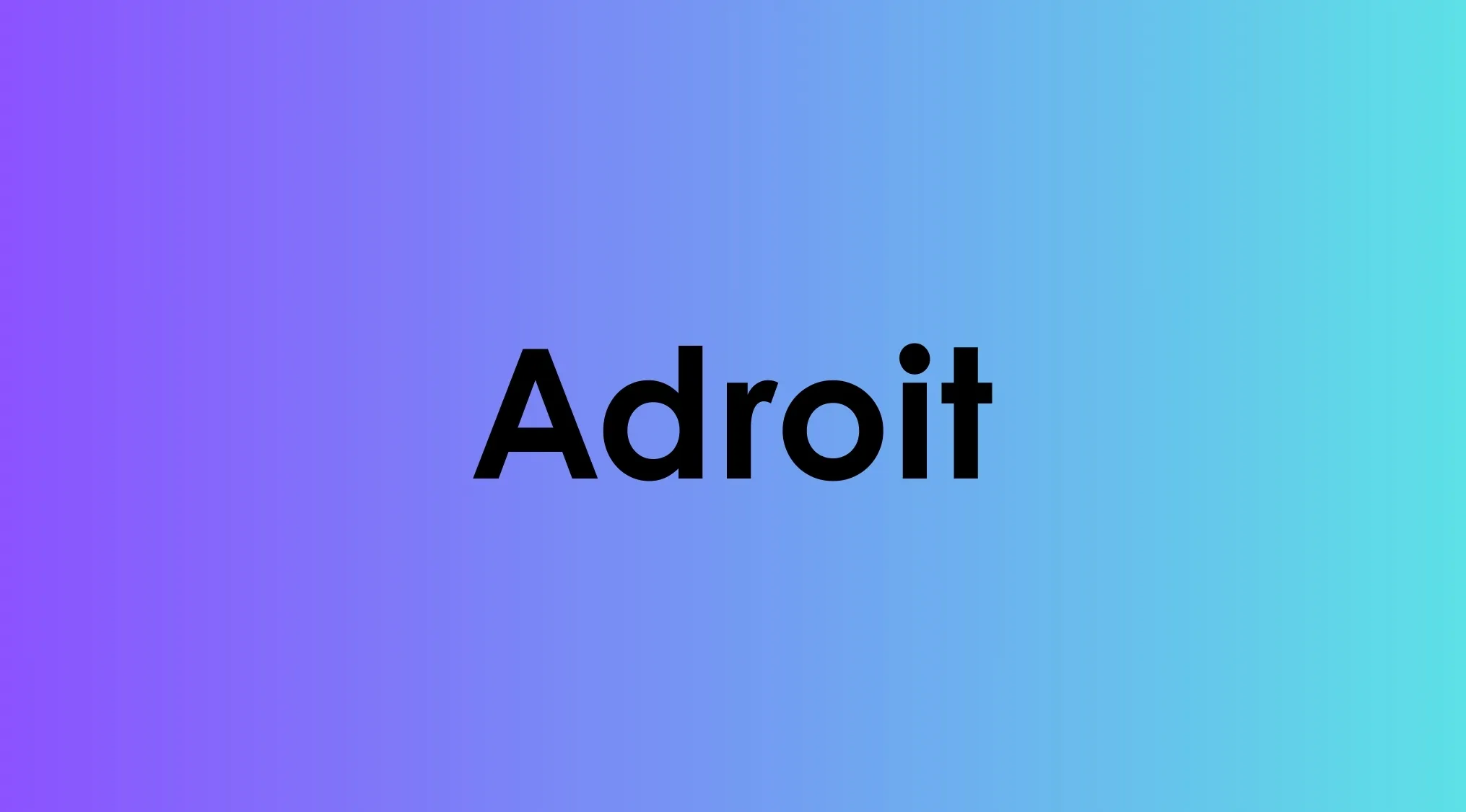 Adroit vocabulary word displayed on a blue to purple gradient background for smart people to learn.