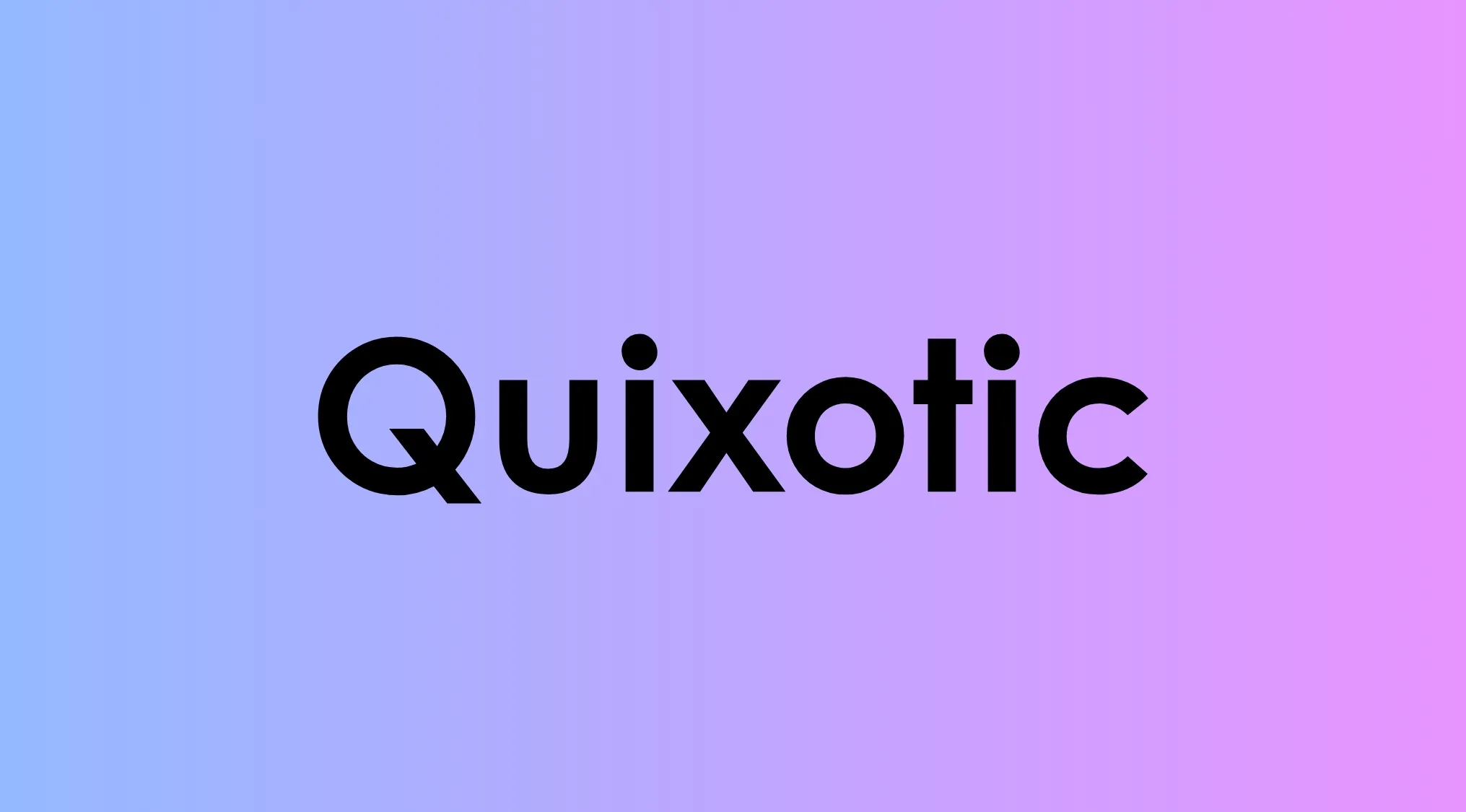 Quixotic vocabulary word featured in smart people vocabulary list with meanings on a purple and blue gradient background