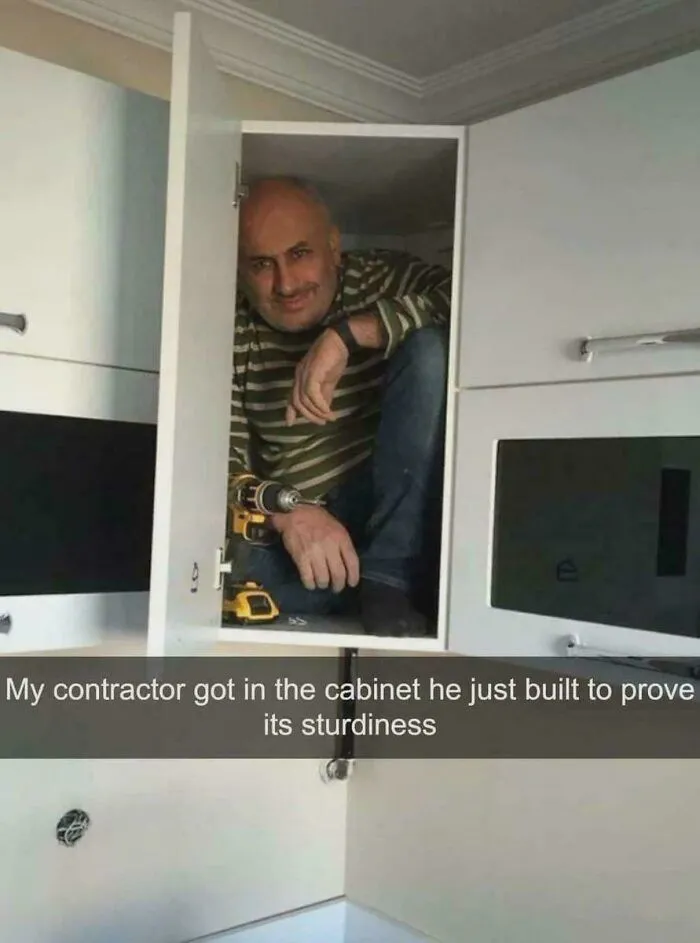 Proud Of His Craftsmanship