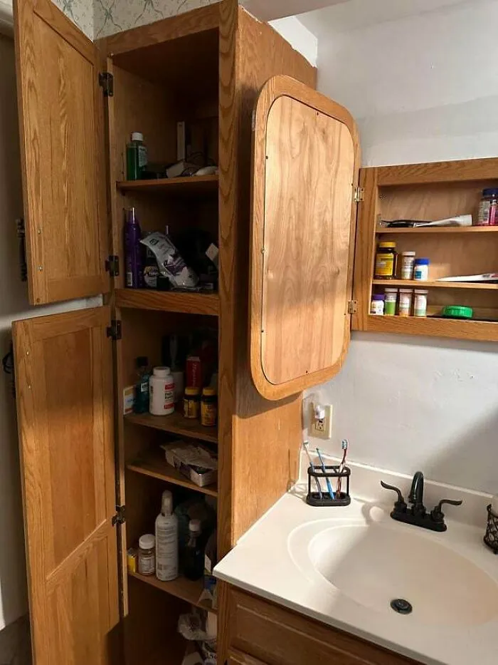 Every Time My Roommate Uses The Bathroom Or Kitchen, He Leaves Every Cabinet Open