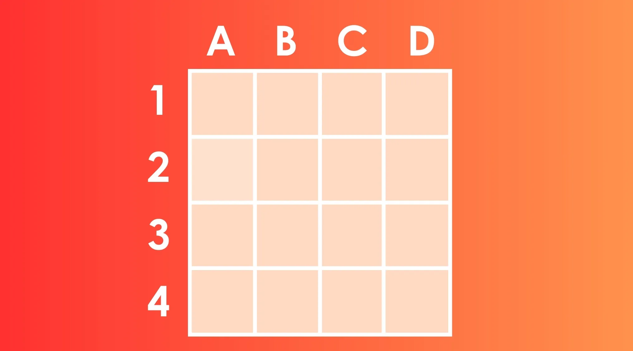 Grid puzzle with four rows and columns, showing different shades of squares to find the different shade.