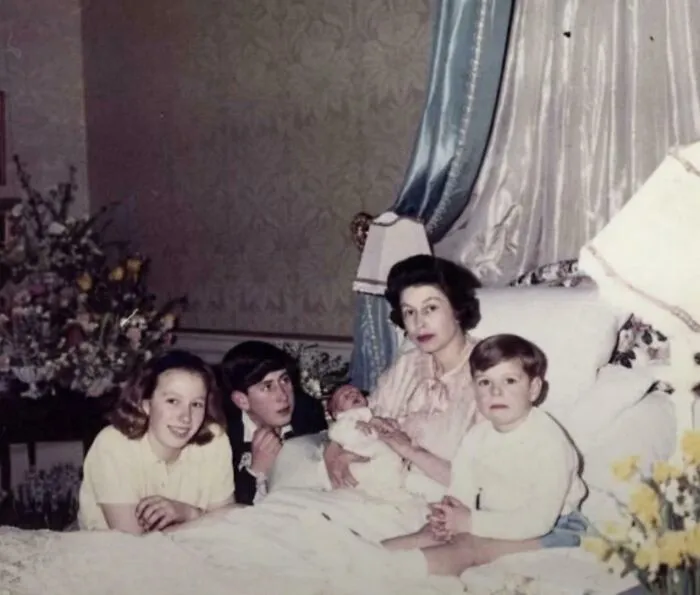 Informal Photo Queen Elizabeth IL Shortly After Giving Birth To Prince Edward, 1964