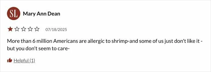 Won't Somebody Think About The Shrimp Haters?