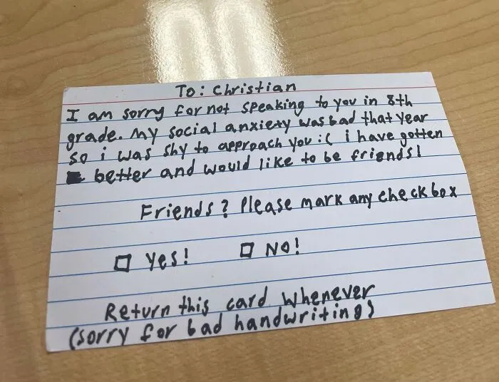 Apology Note For An Old Boyfriend, Is This Good?