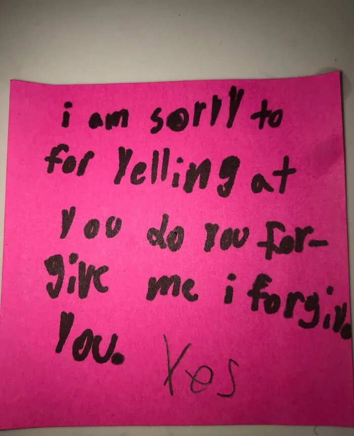 Love It When Kids Learn To Apologize. Found On A Toronto Street