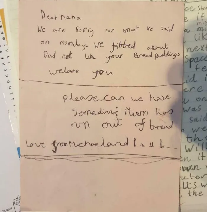 Old Apology Letter Written To My Grandmother By Me