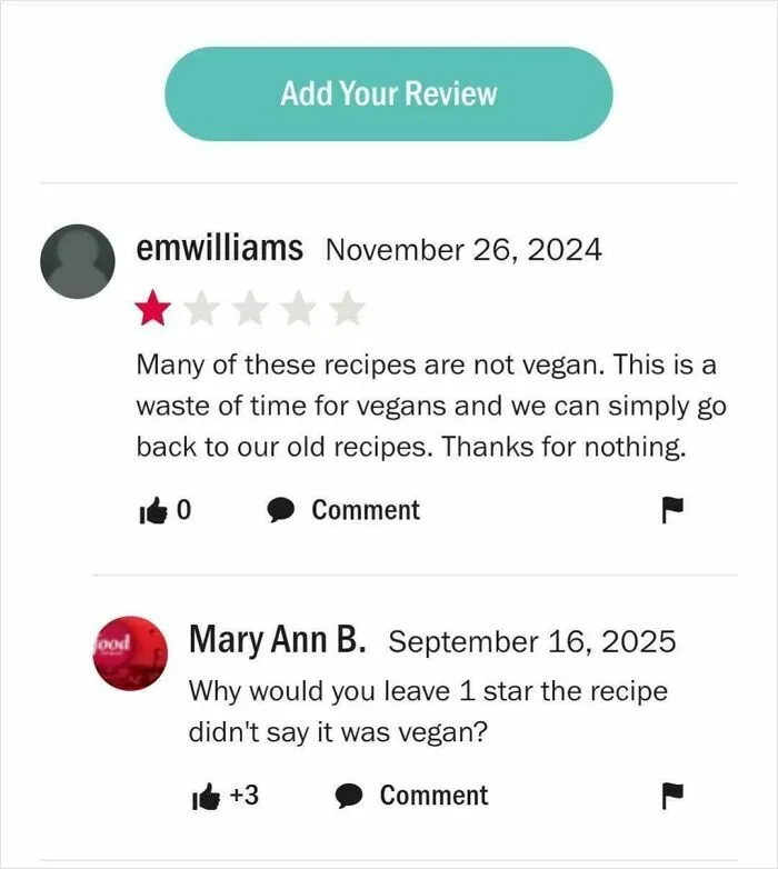 Thanks For Nothing, Recipe 