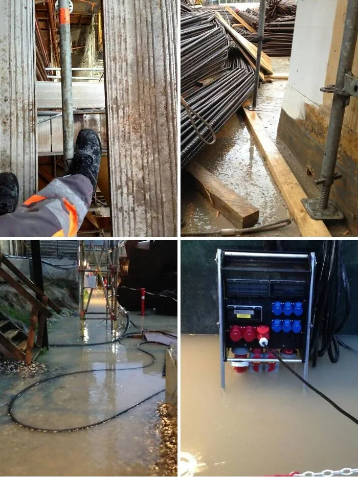 Un electricista en Dinamarca fue despedido tras publicar imágenes de las malas condiciones de seguridad en las obras del metro.