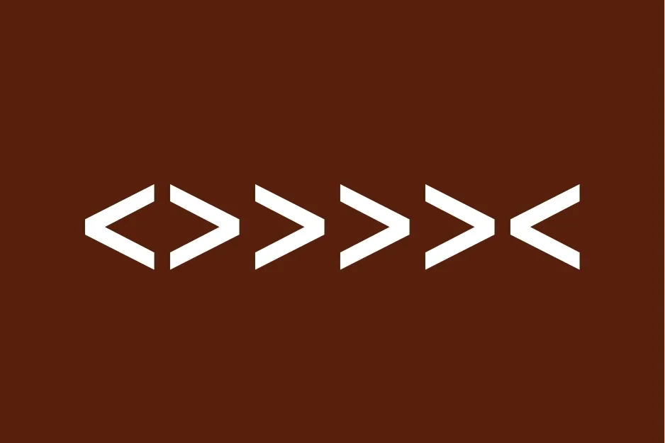Six symbols on brown background forming a symmetrical pattern for 80 percent club question puzzle.