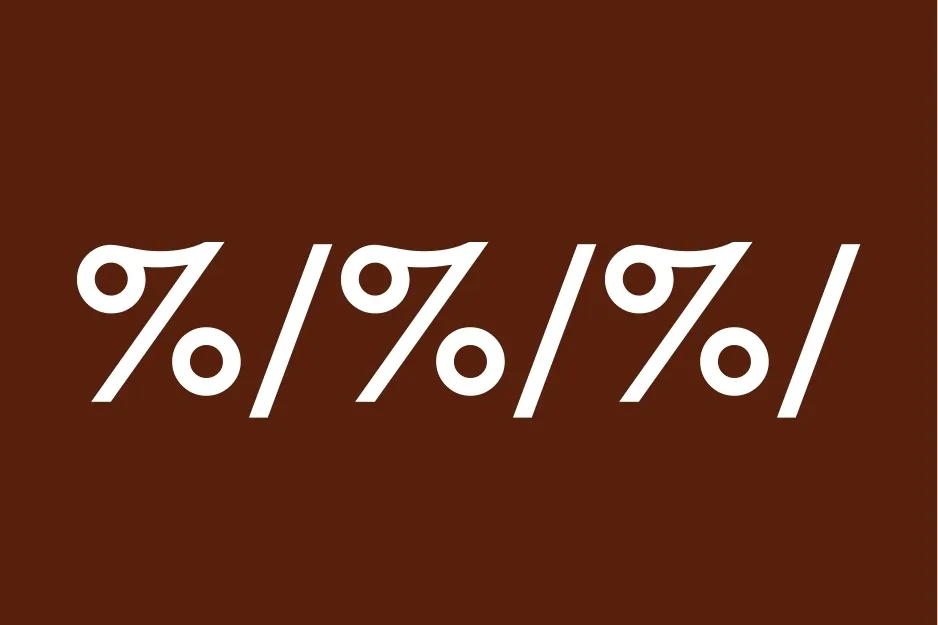 Group of six symbols including percent signs and vertical bars highlighting 80 percent club question symmetry.