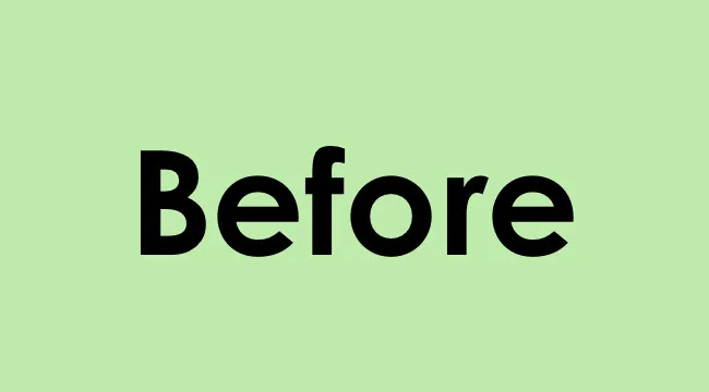Black text showing the word Before on a light green background illustrating the prefix pre in language.