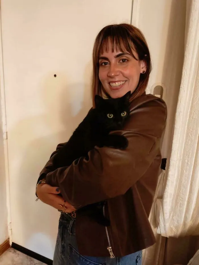 My Friend With My Newly Adopted Cat, Vanta!