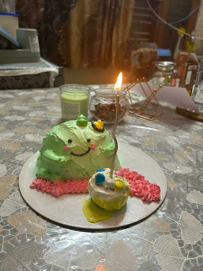 Cake I Made For My Son's Birthday. Not So Pretty But I Loved It 😅