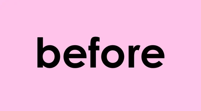 The word before displayed in bold black text on a pink background, highlighting modal verb concept.