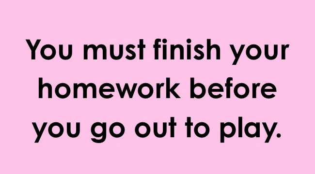 Sentence on a pink background asking to find the modal verb in UK school grammar test example.