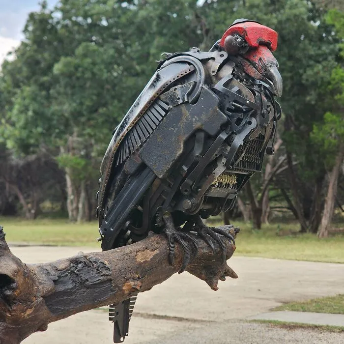 Turkey Vulture Sculpture That I Made With Vintage Typewriters