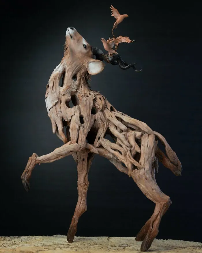 Kudu - Tried To Make It Look Like Driftwood But It’s All Clay