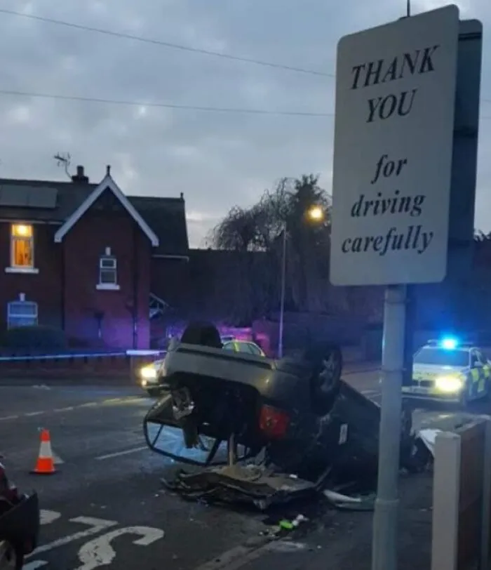 Owner Leaves Car Running To Defrost, Man Steals Car, Crashes It