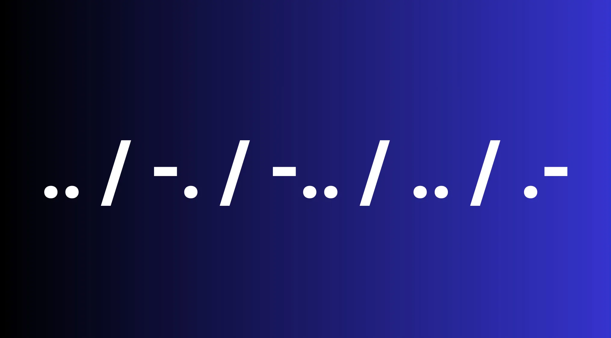 Morse code quiz showing a sequence of dots and dashes representing a word in the alphabet combo quiz.