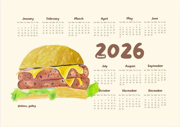 For New Year’s, I Turned My Students’ Art Into Calendars (13 Pics)
