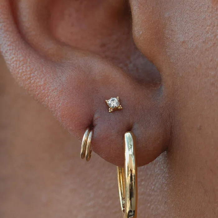 Stacked Lobe Piercing
