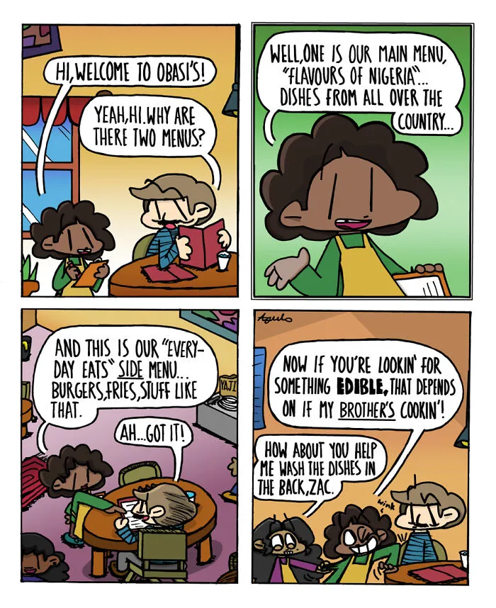 This Comic Series Makes Ordinary Restaurant Moments Hilarious In The Best Way (18 Pics)