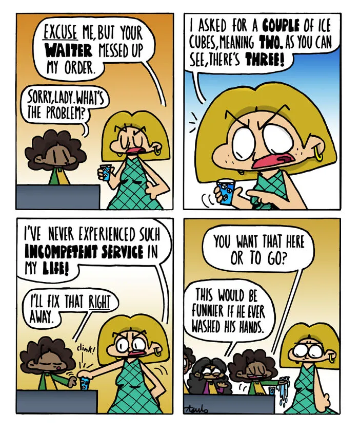This Comic Series Makes Ordinary Restaurant Moments Hilarious In The Best Way (18 Pics)