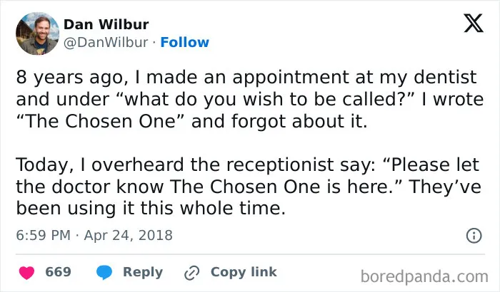 It Would Seem The Chosen One Has Not Been Flossing