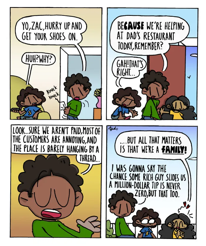 This Comic Series Makes Ordinary Restaurant Moments Hilarious In The Best Way (18 Pics)