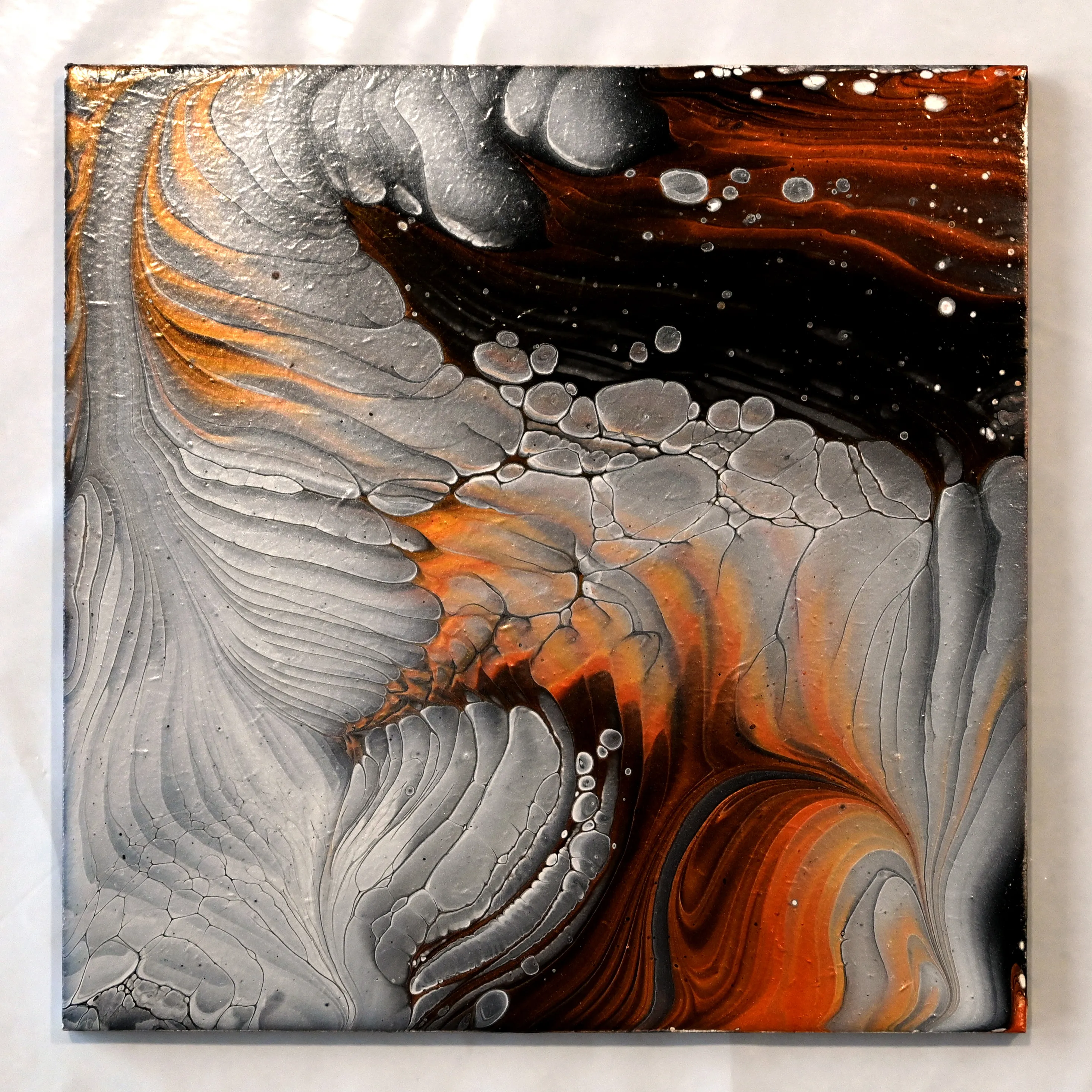 Fluffy Clouds & Final Reveal | Feathery Straight Acrylic Pour Experiment