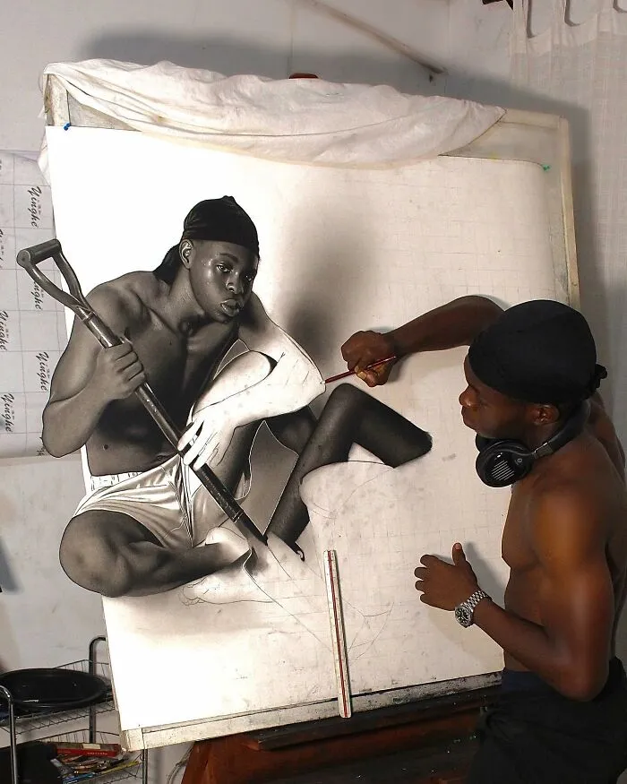 This Artist Shares 25 Unfinished Portraits That Reveal The True Process Behind Hyperrealism