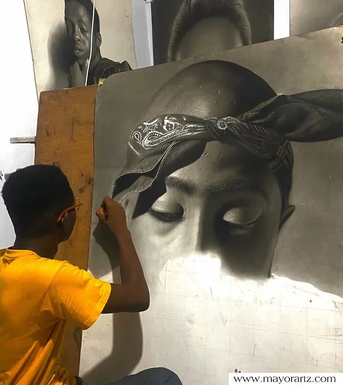 This Artist Shares 25 Unfinished Portraits That Reveal The True Process Behind Hyperrealism