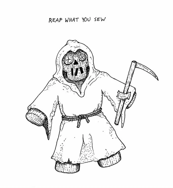 This Artist Drew A New Visual Pun Every Day Of Inktober (31 Pics)