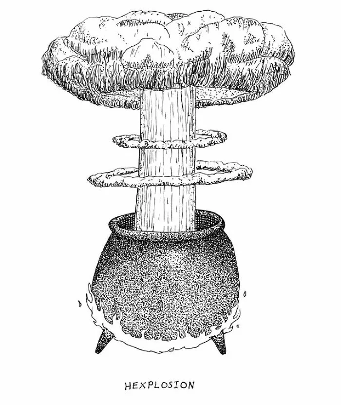 This Artist Drew A New Visual Pun Every Day Of Inktober (31 Pics)
