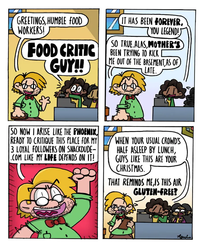 This Comic Series Makes Ordinary Restaurant Moments Hilarious In The Best Way (18 Pics)