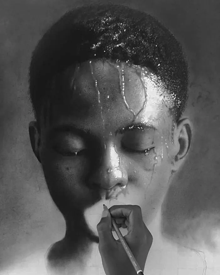 This Artist Shares 25 Unfinished Portraits That Reveal The True Process Behind Hyperrealism