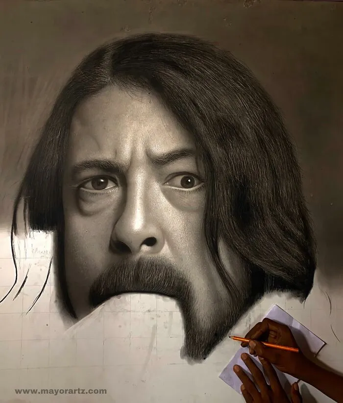This Artist Shares 25 Unfinished Portraits That Reveal The True Process Behind Hyperrealism