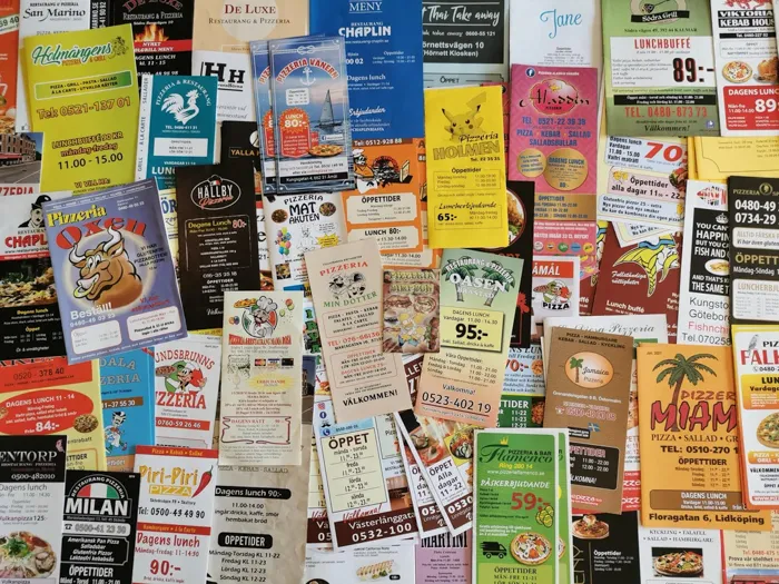 Throw Away Takeout Menus