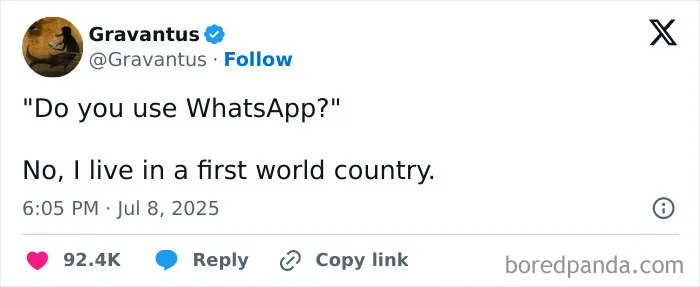 Tweet screenshot showing a humorous dumb comment by a user, illustrating examples of Americans' dumb comments online.