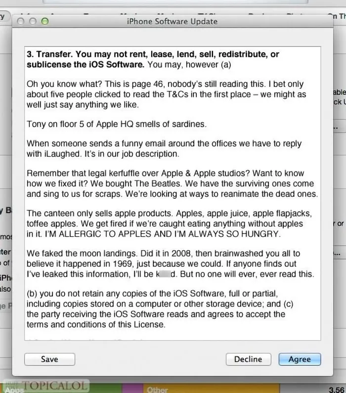 Read the Terms and Conditions