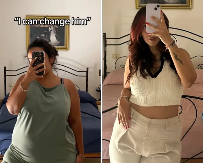 Women Shared 30 Comparison Pics Of Themselves Before And After They Thought They Could Change A Man